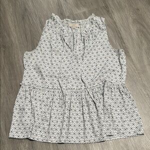 LOFT Sleeveless Patterned Top
